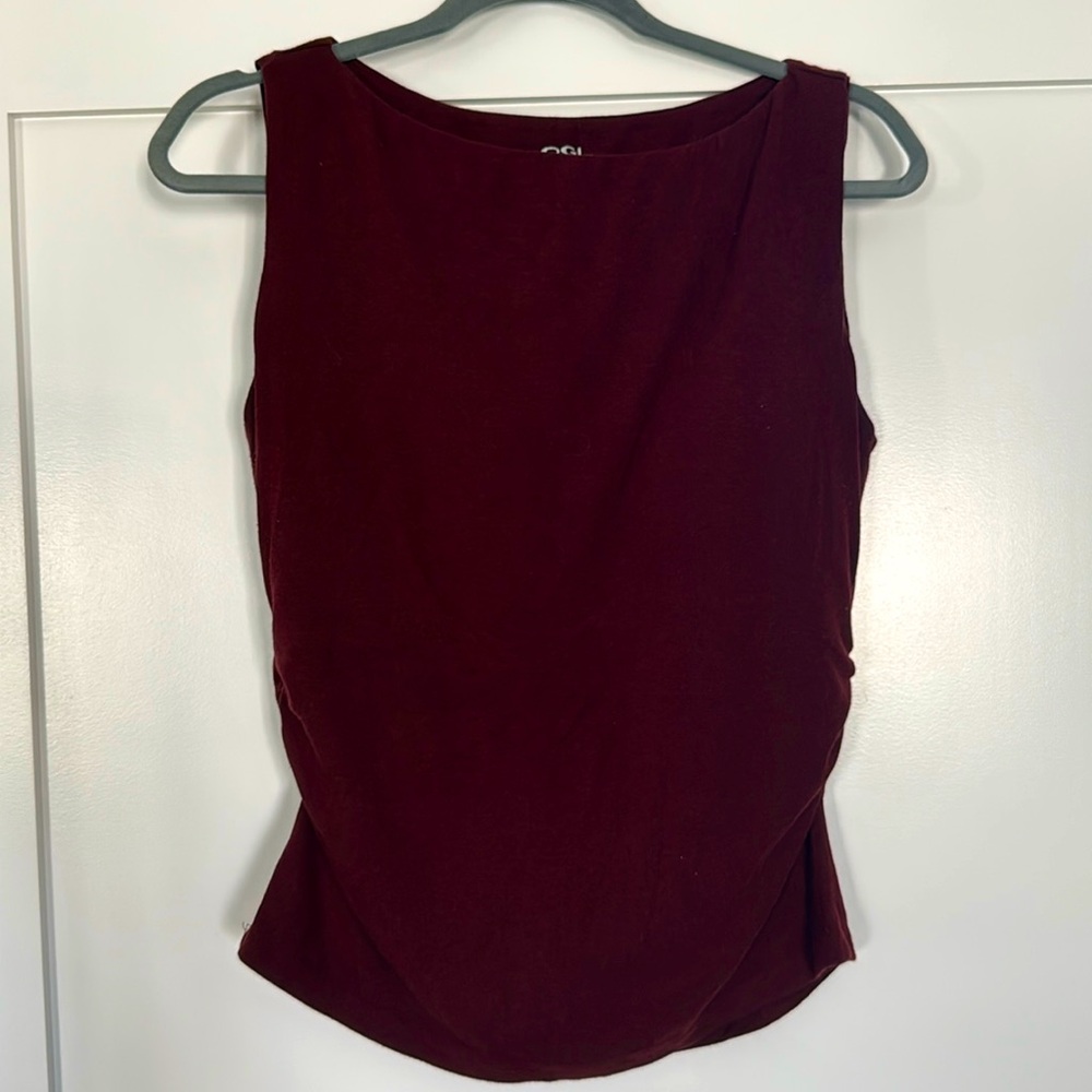 OGL Ruched Boatneck Tank